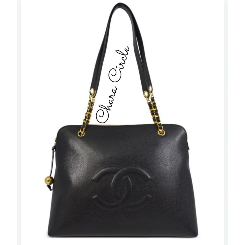 ⭐️SOLD ⭐️CHANEL Pre-Owned 1995 CC caviar-leather shoulder bag